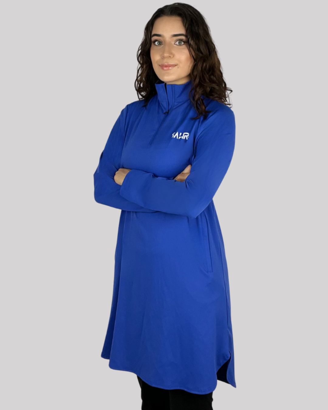 Loose Performance Top 1/4 Zip – Blue