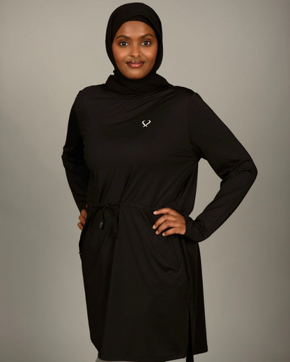 Flex Waist Strap Top – Black