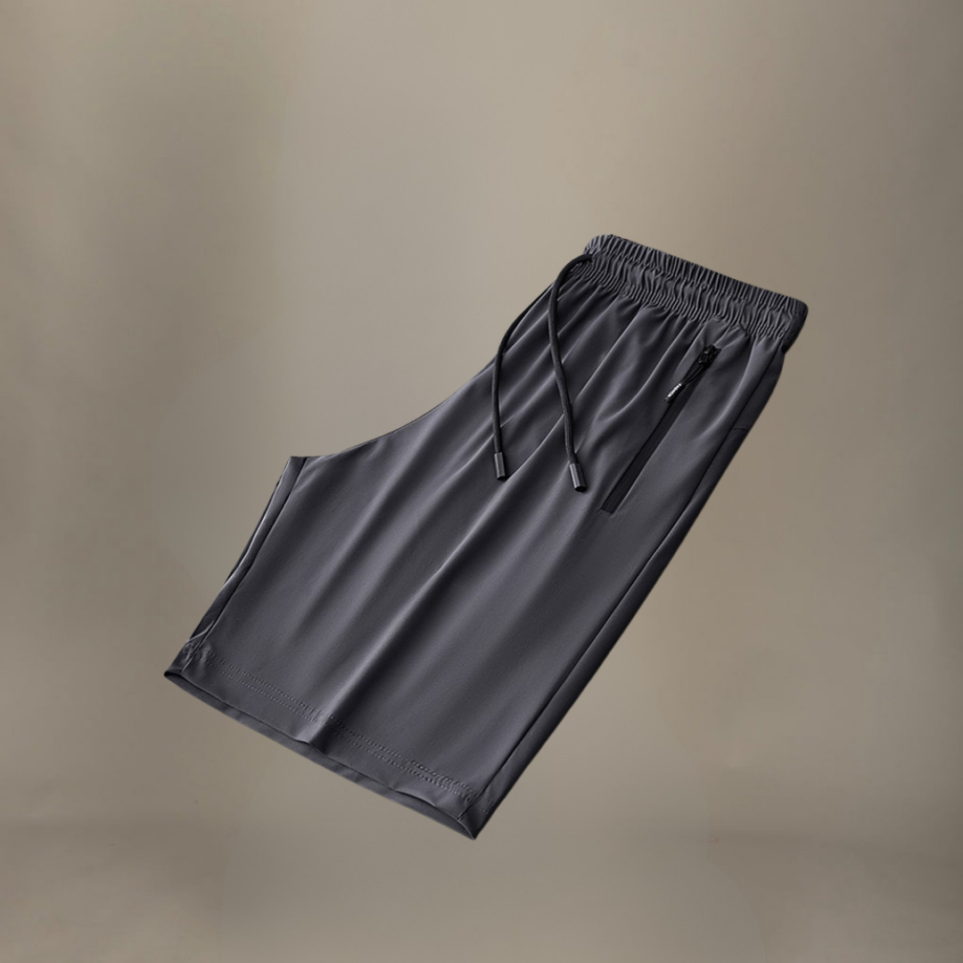 Pantalones cortos deportivos para hombre gris