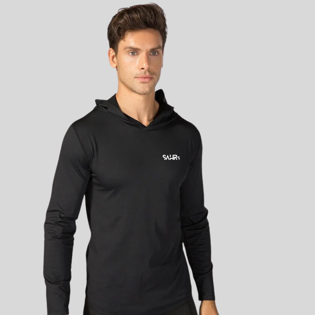 Black Slim Fitted hoodie