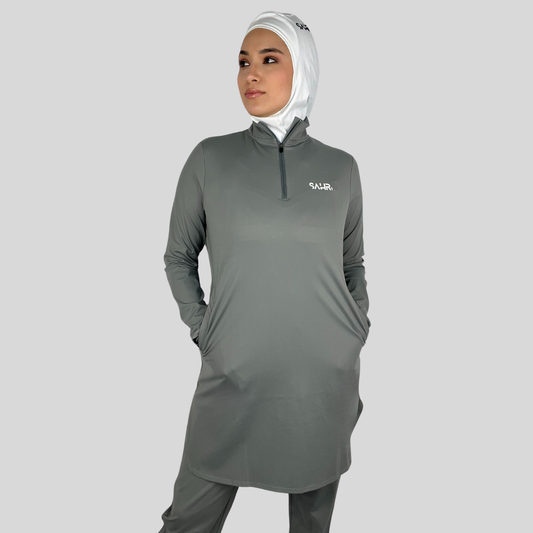 Women's loose shirt in grey