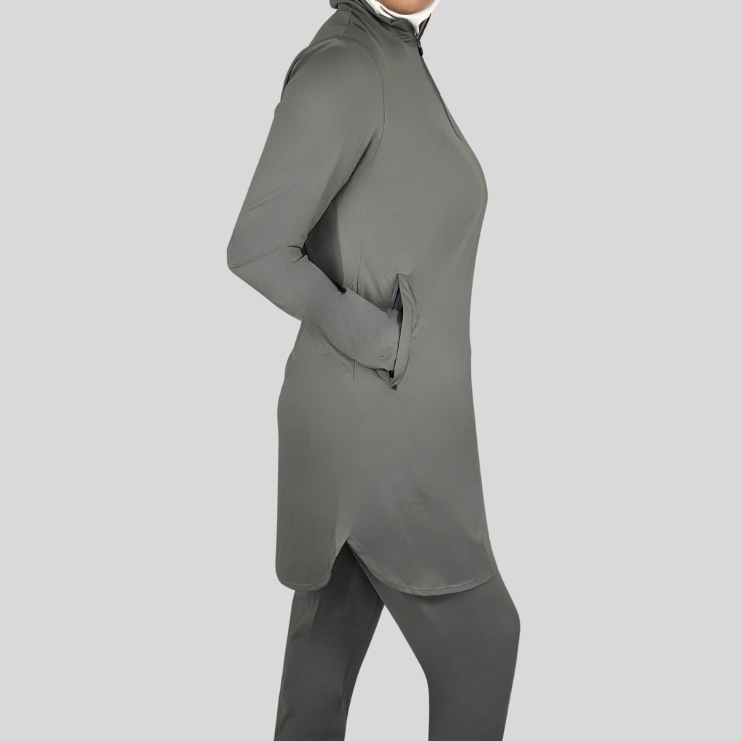 Women's loose shirt in grey