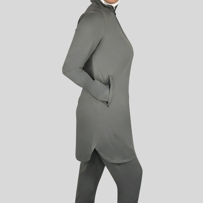 Women's loose shirt in grey