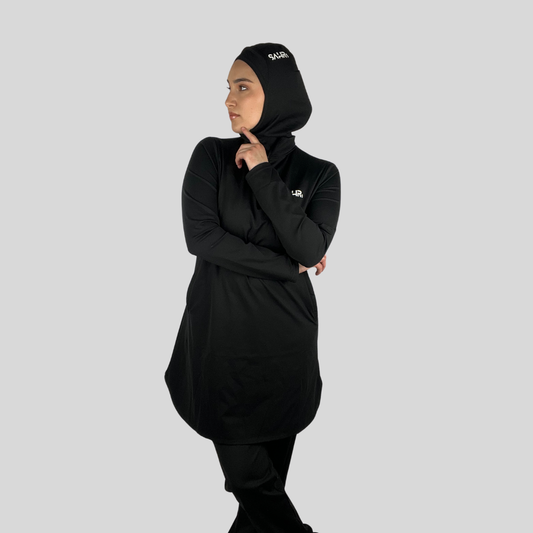 Women's loose shirt in black