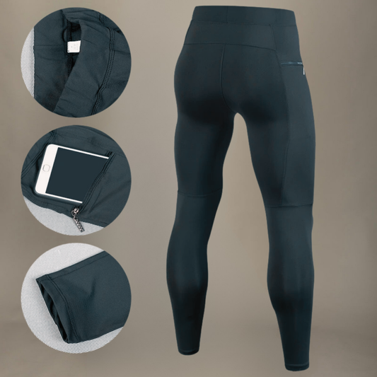 Leggings activos para hombre negros 