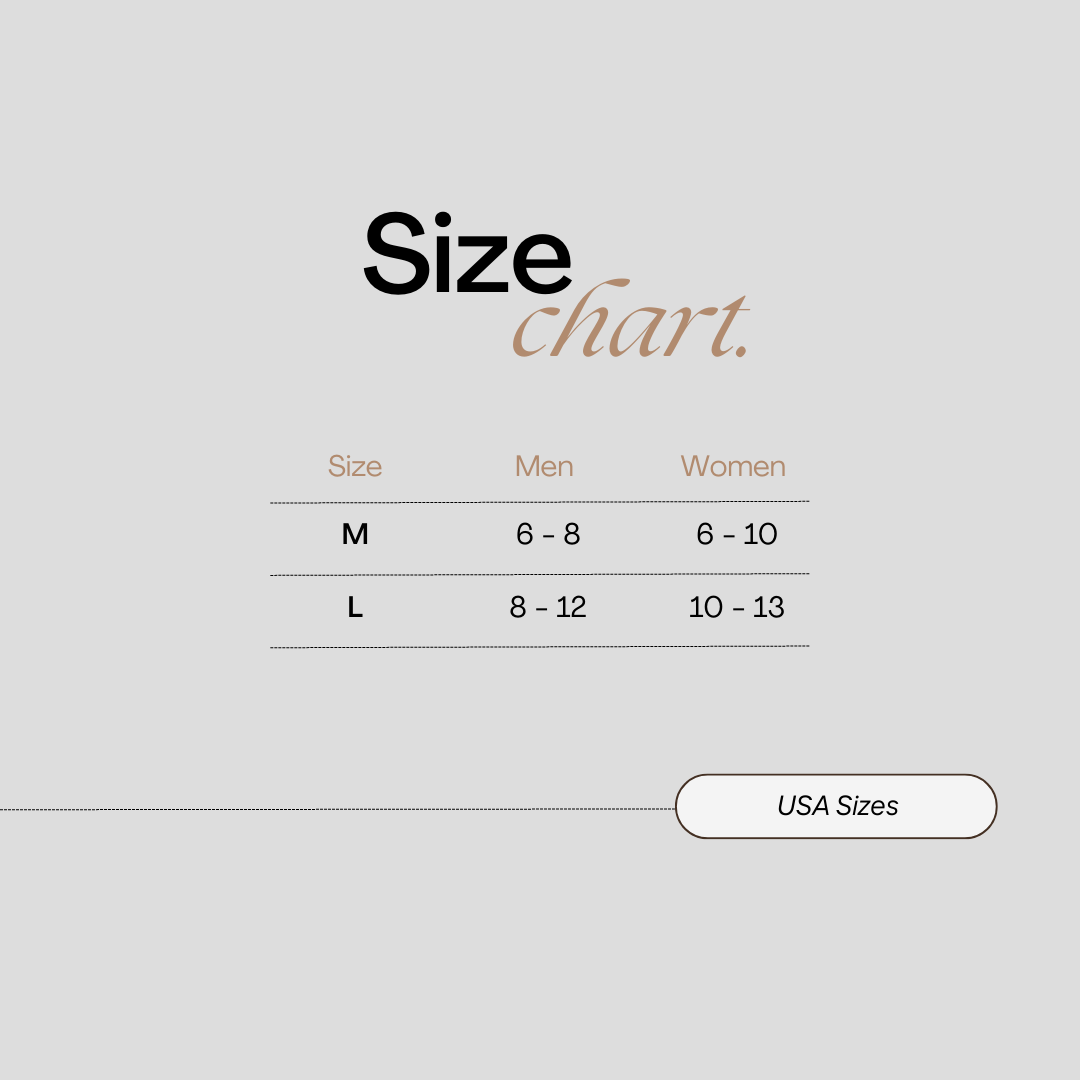 size chart for socks