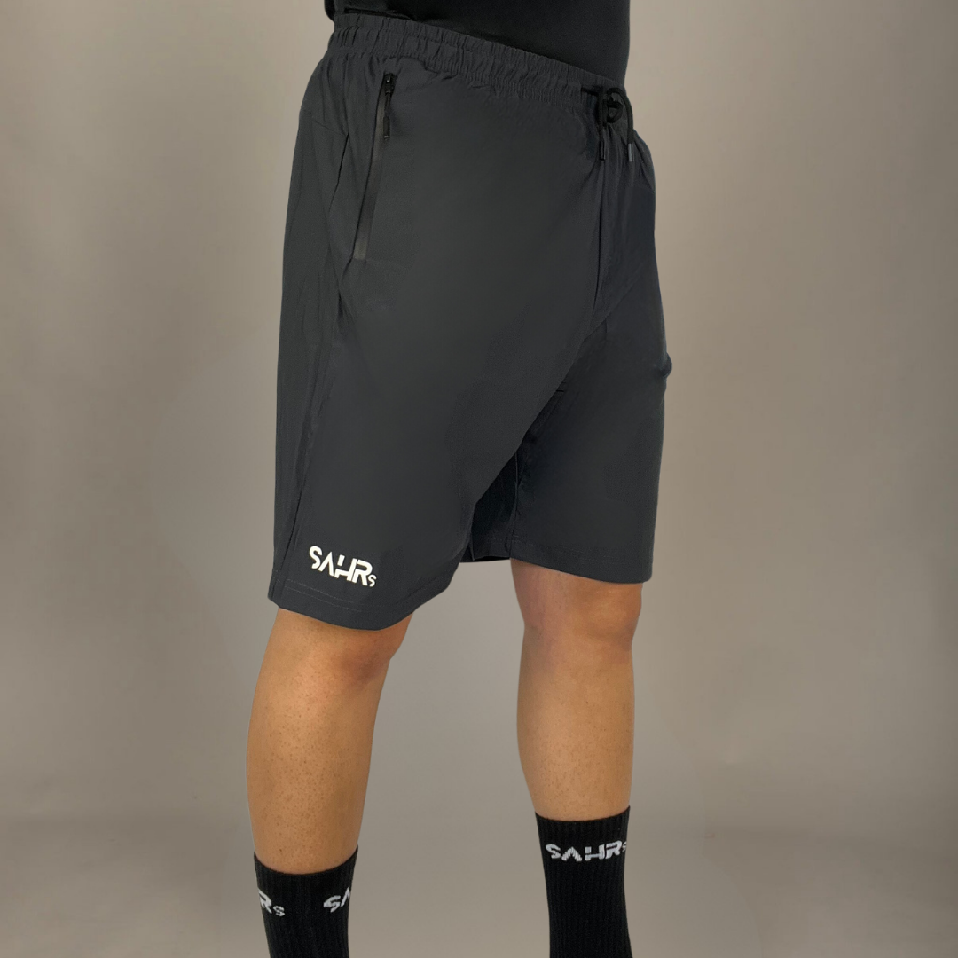 Pantalones cortos deportivos para hombre gris