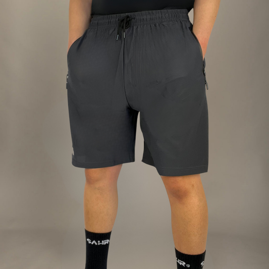 Pantalones cortos deportivos para hombre gris