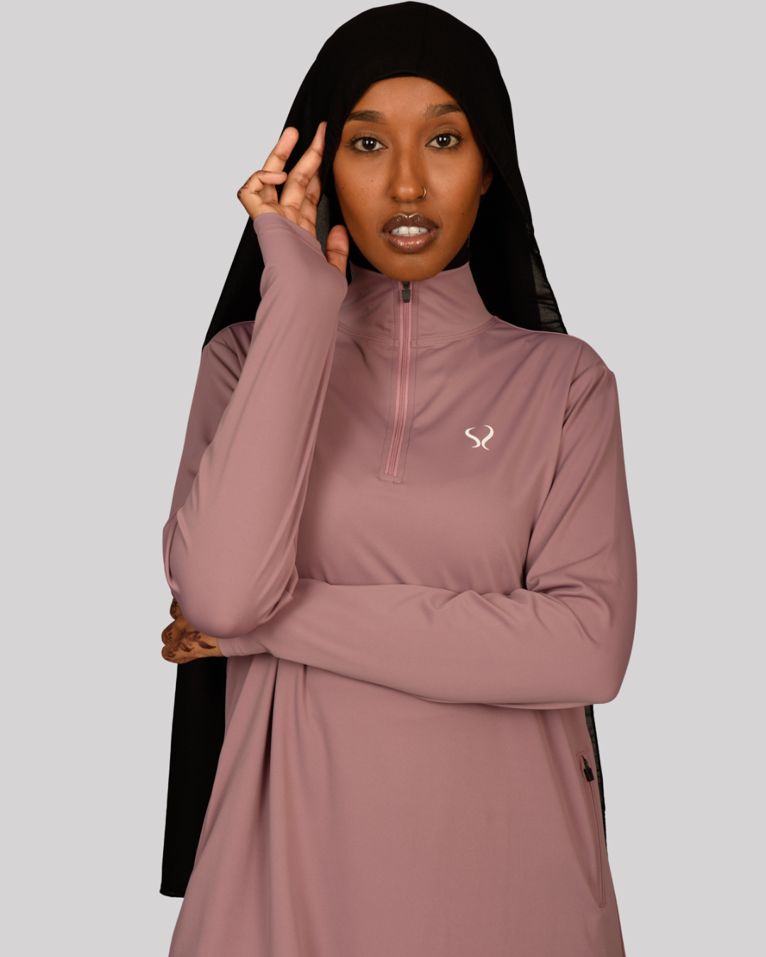 Loose Performance Top 1/4 Zip – Lavender