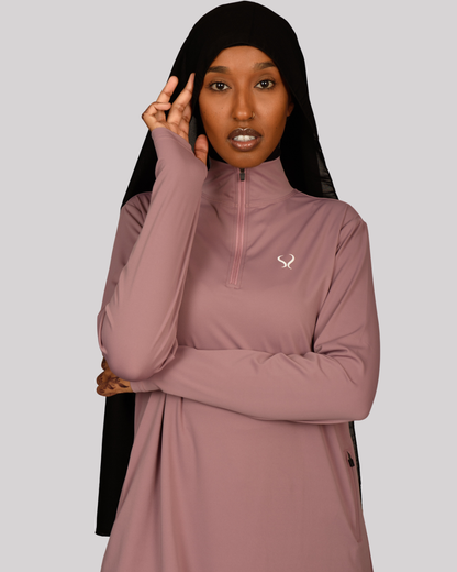 Loose Performance Top 1/4 Zip – Lavender